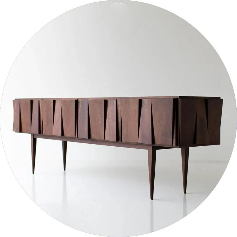 

Customizable foreign trade TV cabinet special-shaped high cabinet storage decoration