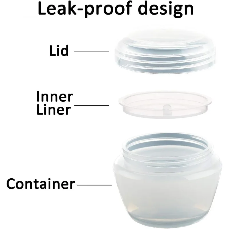 20 stuks 10 ml / 10g lege doorzichtige cosmetische potten plastic hervulbare reismonstercontainer potten voor make-up crèmes lotions