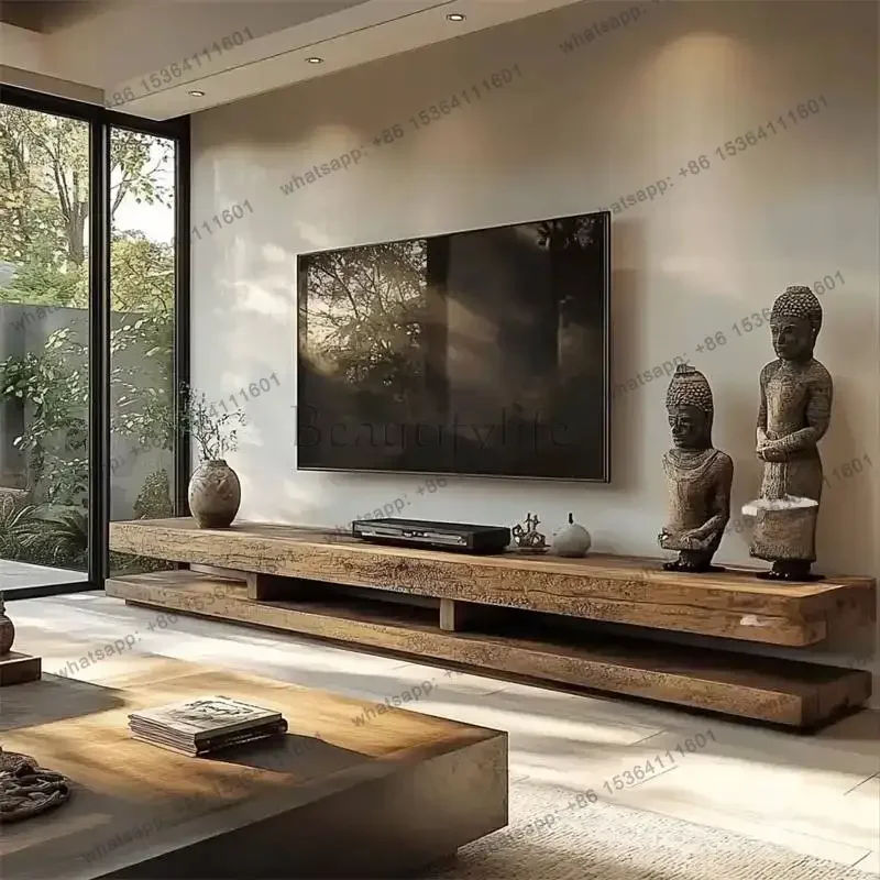 LSStorage Vertical Tv Stand Design Normal Narrow Wooden Minimalist Tv Cabinet Living Room Nordic Mueble Para Tele Furniture Home