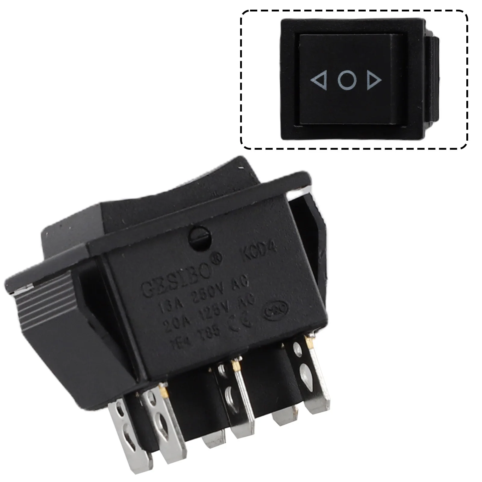 2 Pack 6 PIN DPDT Pole Throw 20 Amp Momentary Rocker Switch with On Off On Snap In Function for Car Motorcycle Boat Appliances