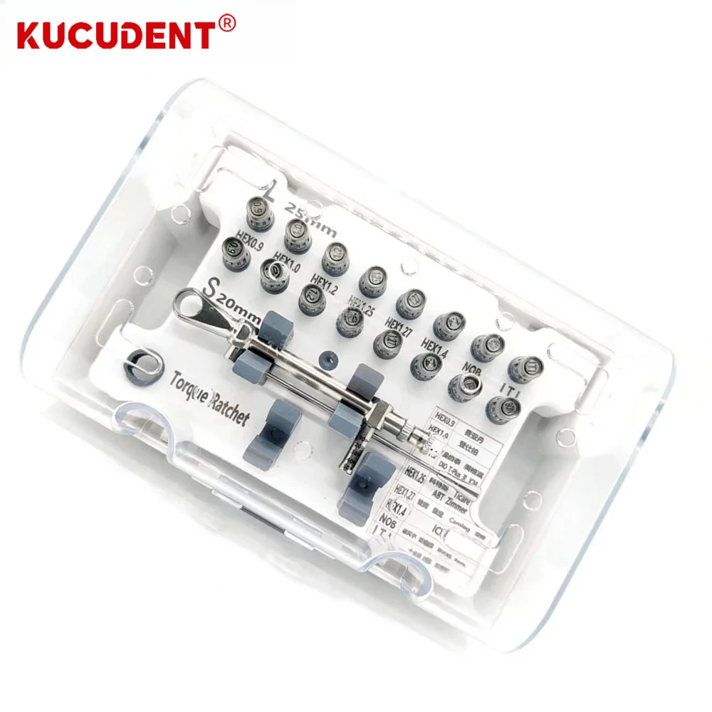 Dental Implant Restoration Tool Universal Prosthetic Kit Torque Wrench Screwdriver Ratchet Implant Screw Driver Repair Tools Set view 4