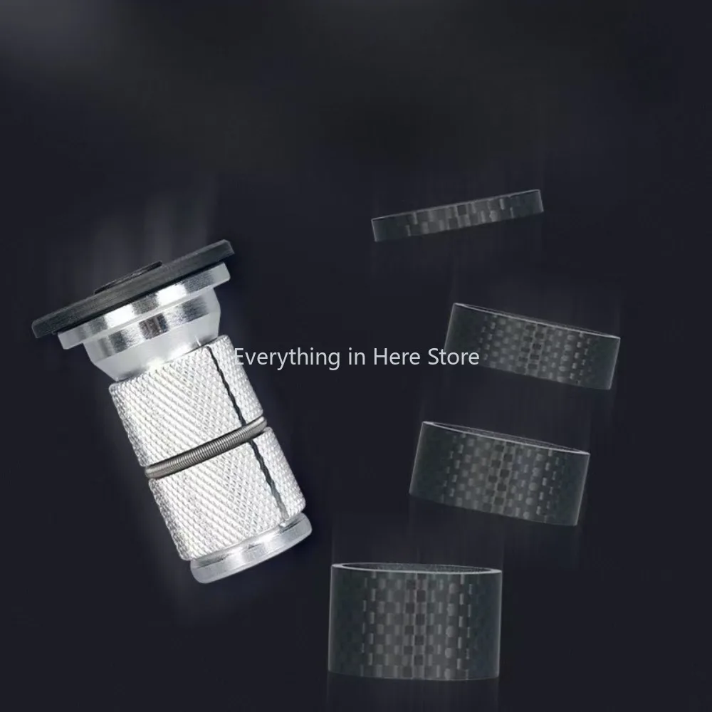 

Stem Cap with Screws Mountain Road Bike Ultralight Sunflower Top Cap Expander Plug Carbon Fiber Washer Bicycle Replacement Parts