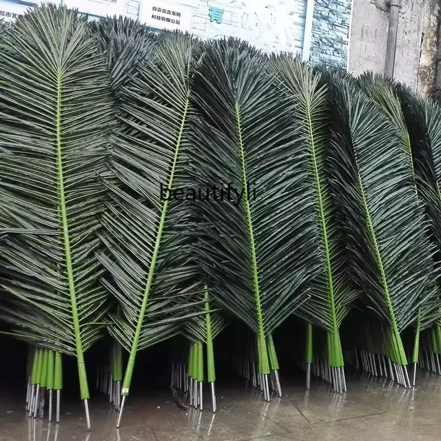 Artificial Coconut Leaves Large Fake Trees Leaves Prop Decoration Big Trees Palm-Leaf Fan Palm Coconut Leaves