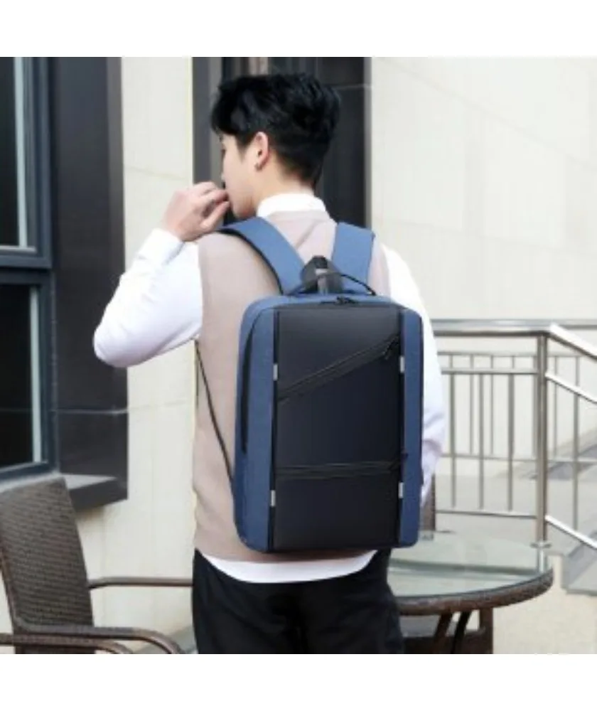 

Men's Backpack Casual Waterproof Computer Bag USB Multifunctional Student School Bag Outdoor Travel Business Backpack Men