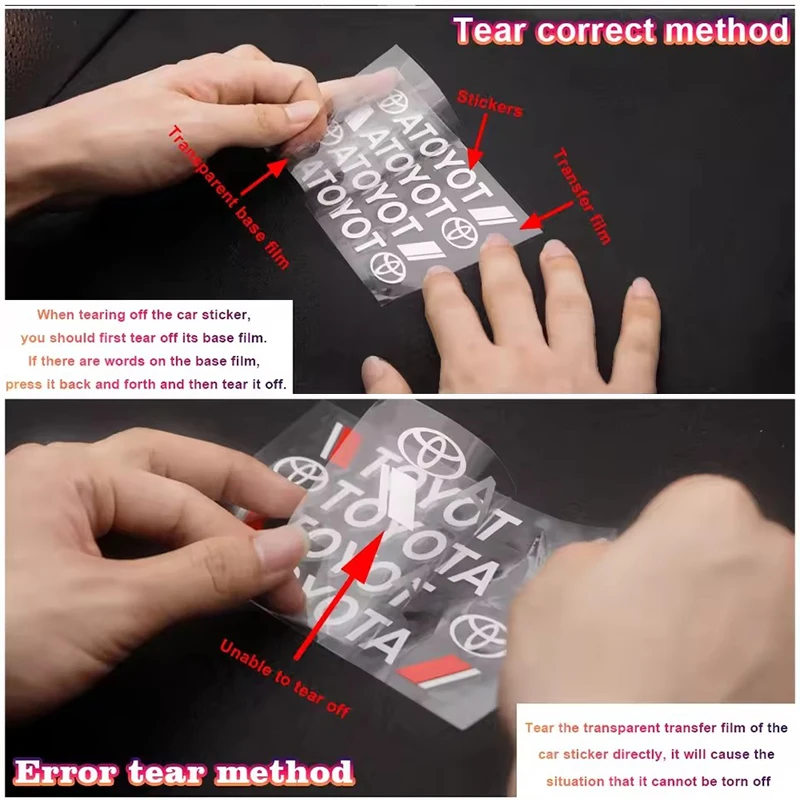 مقبض باب السيارة حماية الخدش ملصق مقبض الباب ملصق شعار نمط لتويوتا C-hr Rav4 يارس هايلكس بريوس مقبض ملصق