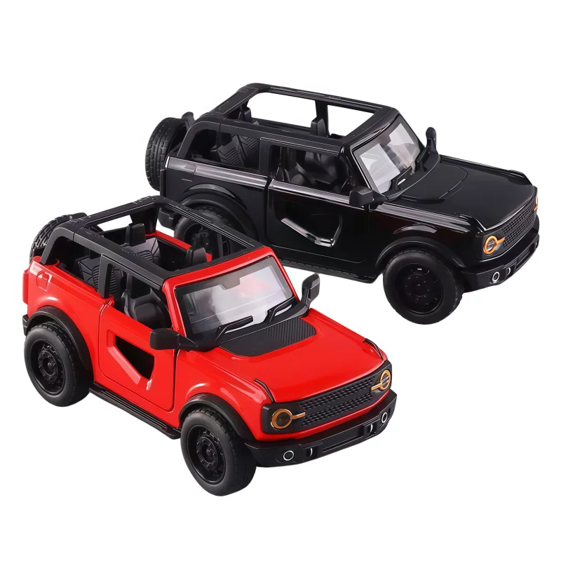 (Bagging) 1/36 Brand New Open-Top Off-Road Truck Toy, Die-Cast Metal, Powerful Engine