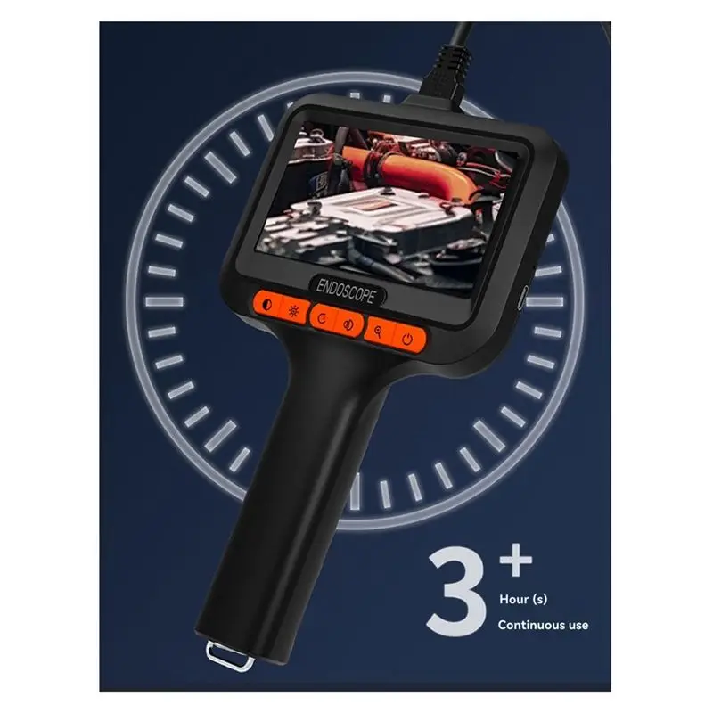 New Tech 1080P HD Borescope Camera With 4.3Inch Display, 8 LED Lights And 16.5Ft Flexible Snake Camera