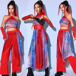 Modern Gogo Dance Costume Nightclub DJ Singer Clothing Women Chinese Style Jazz Performance Sets Adult Hip Hop Clothes BL13195