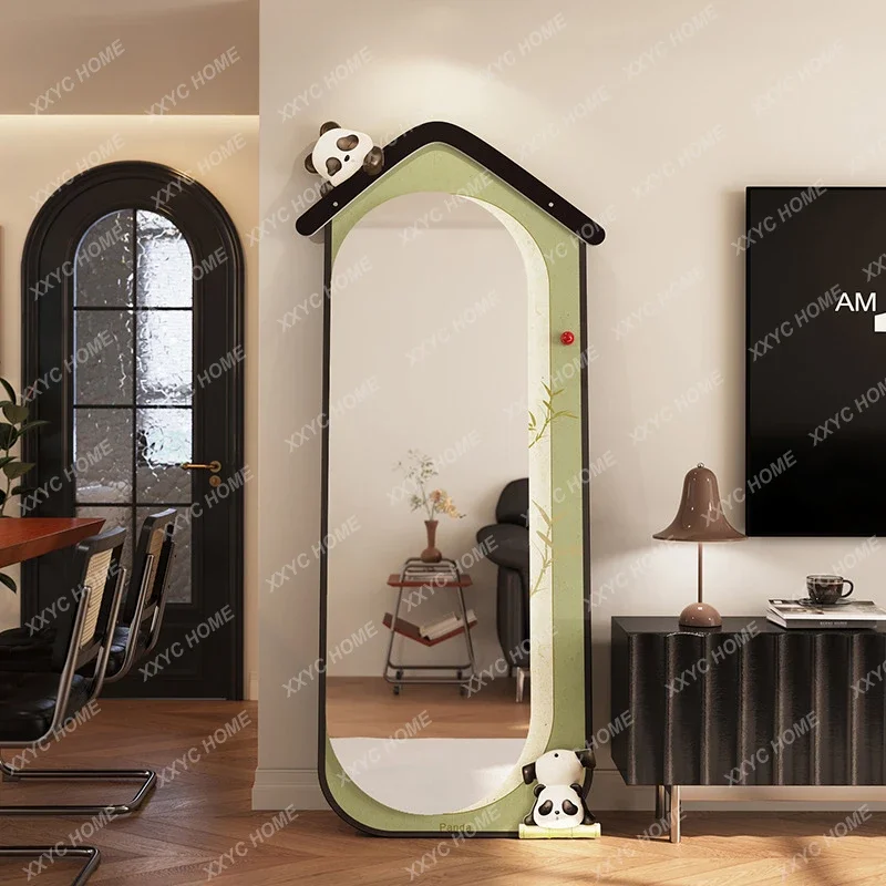 Full-length mirror Floor-to-ceiling  Home girls bedroom full-length Non-deforming retro high-end wall-mounted fitting mirror