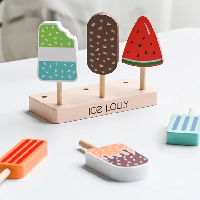 Children Play House Ice Cream Toys For Girls Boys Cutting Fruit Kitchen DIY Pretend Play Educational Toy 6