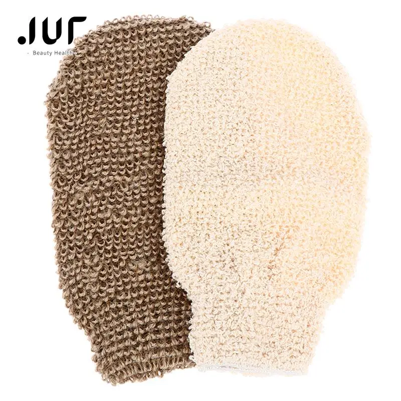 2 Pcs Peeling Exfoliating Gloves Shower Body Brush Fingers Bath Towel For Shower Body Brush Towel SPA Foam Body Massage