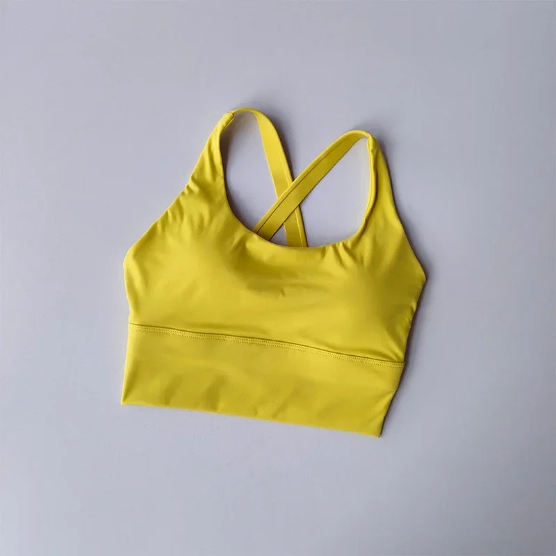 Hochintensiver All-in-One-Sport-BH, stoßfest, professionell, für Huddle, Laufen, Yoga, Fitness, Sommerkleidung, Brustunterstützung – Detail 3