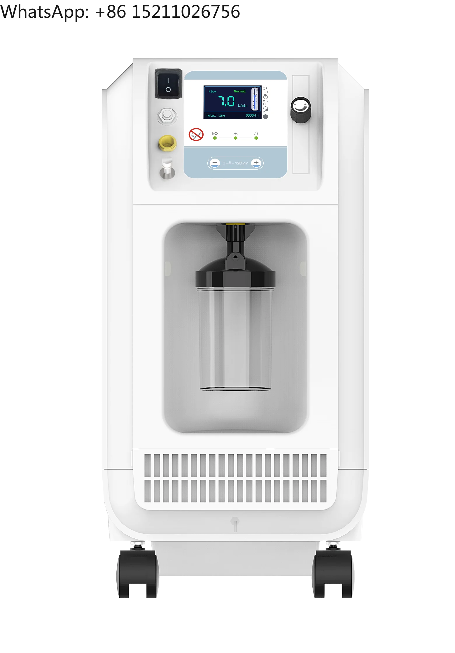 LCD Display Portable Veterinary Oxygen Concentrator 93% PSA Portable Pet - Machine with Nebulizer SpO2