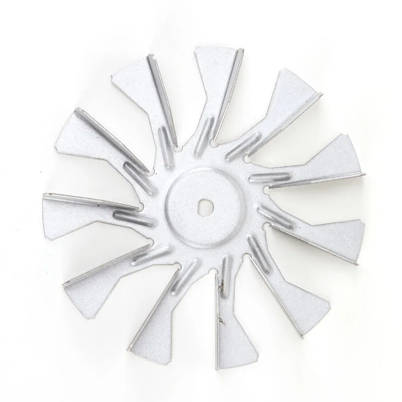 Stainless steel/Galvanized convection oven fan blade Fan Impeller for Oven fireplace biomass pellet stove motor Fan accessories