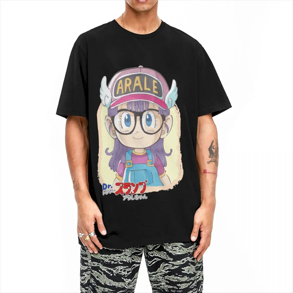 Arale Norimaki T Shirt Summer Dr Slump A Retro Y2K Funny T-Shirts Cotton Fashion Tee Shirt For Man Short Sleeve Casual Tops