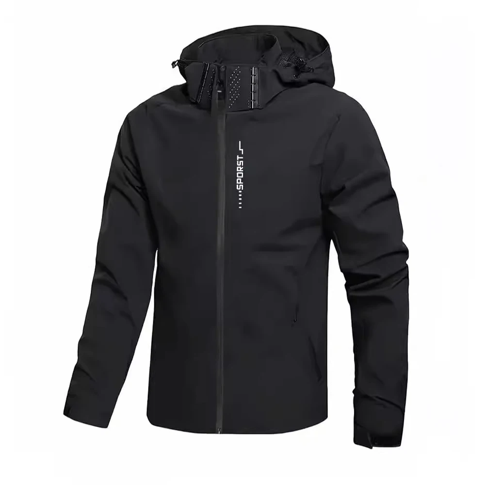 Windbreaket Jacket for Men and Women Outdoor Sports Hooder Coat Jakets Spring Autumn Hiking Waterproof Thin Outwear