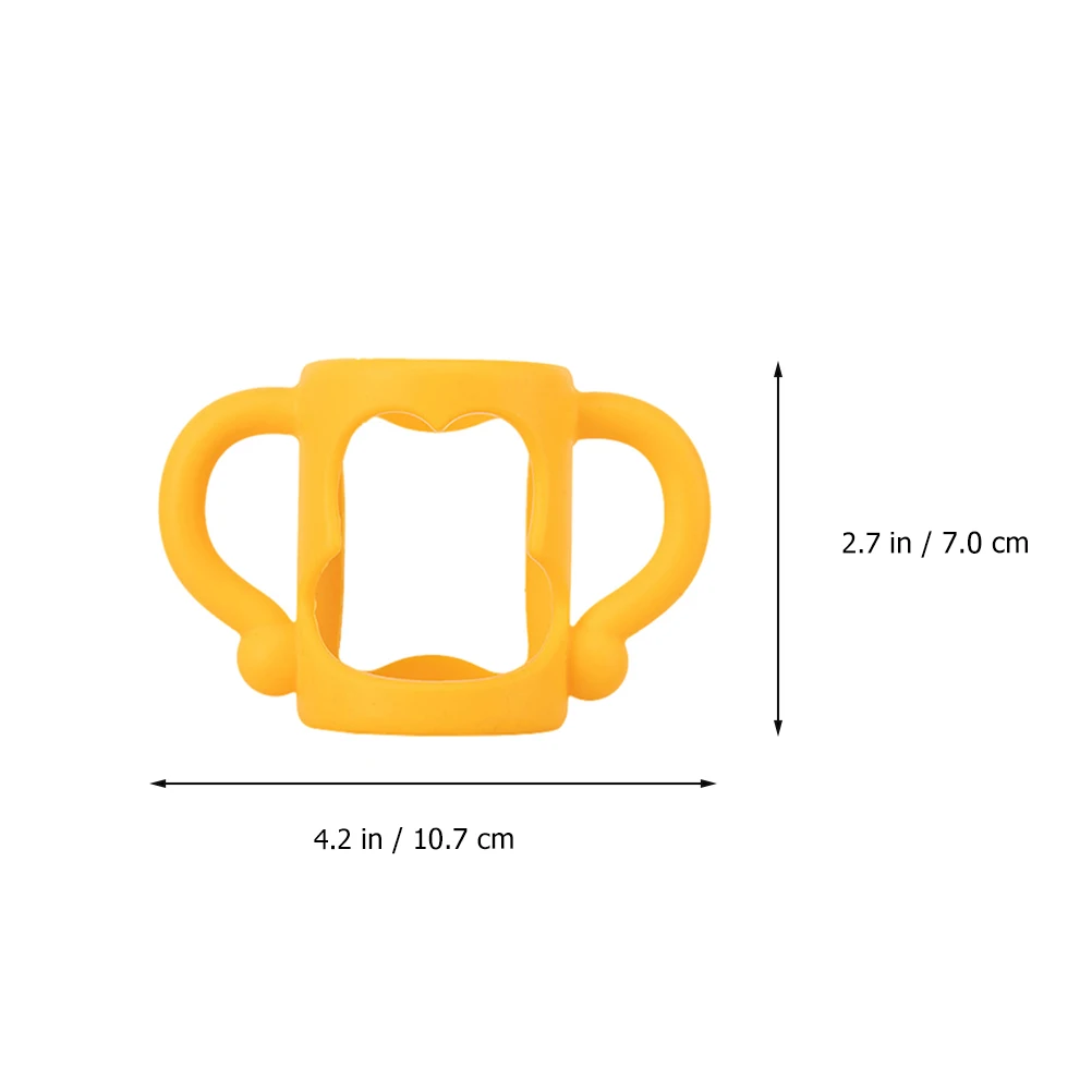 

4 Pcs Silicone Handle Bottle Handles Baby Milking Feeding Universal Wide-neck Infant