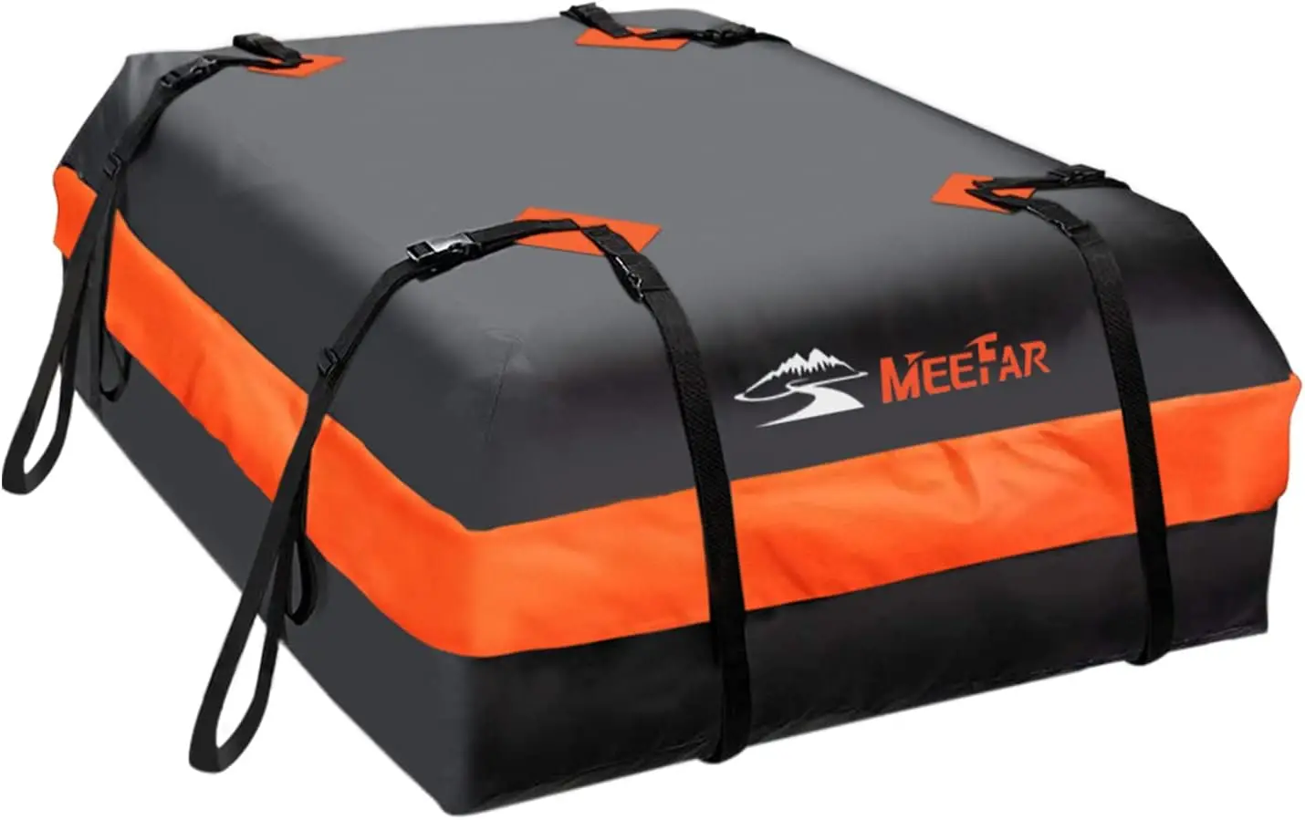 

Car Roof Bag XBEEK Rooftop top Cargo Carrier Bag Waterproof 15 Cubic feet for All Cars with/Without Rack,Includes Anti-Slip Mat