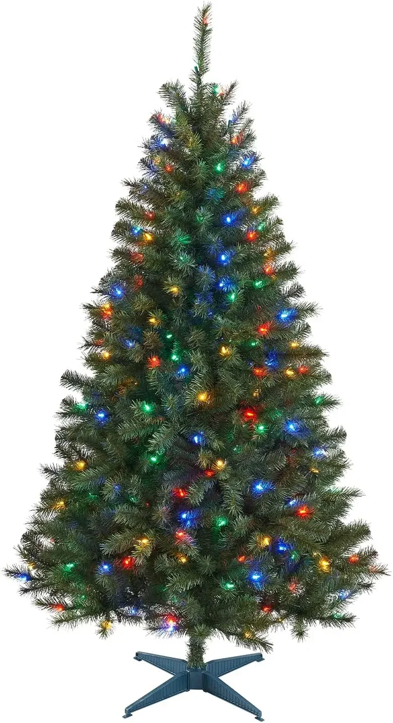 6.5ft Christmas Tree,Prelit Artificial Christmas Tree with 250 Color Changing LED Lights,UL Listed Tree,Easy to Assemble