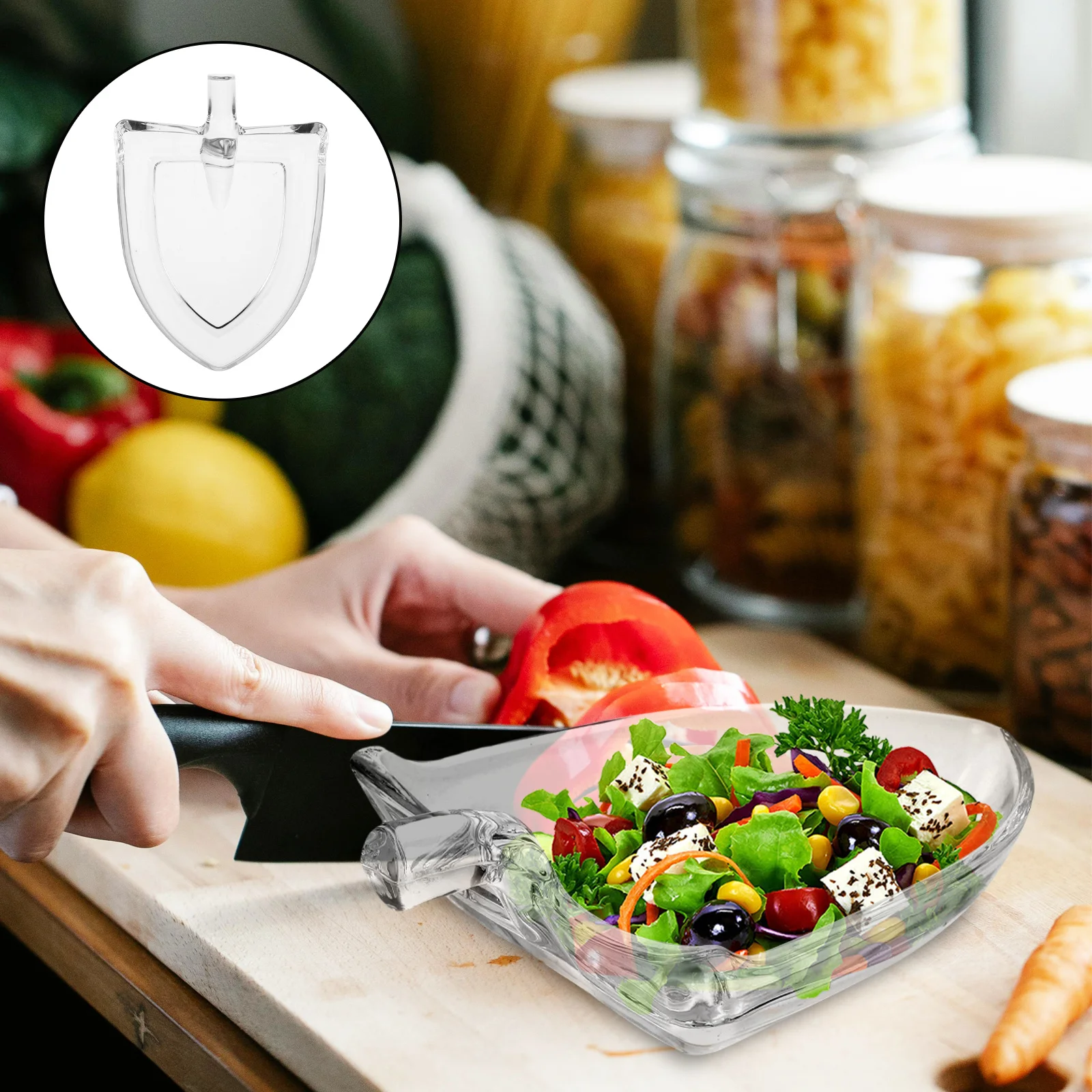 

120ml Glass Salad Bowl Creative Clear Mixing Bowl Modern Fruit Tray Serving Desserts Snacks Party Salad Bowls Kitchen Must Haves
