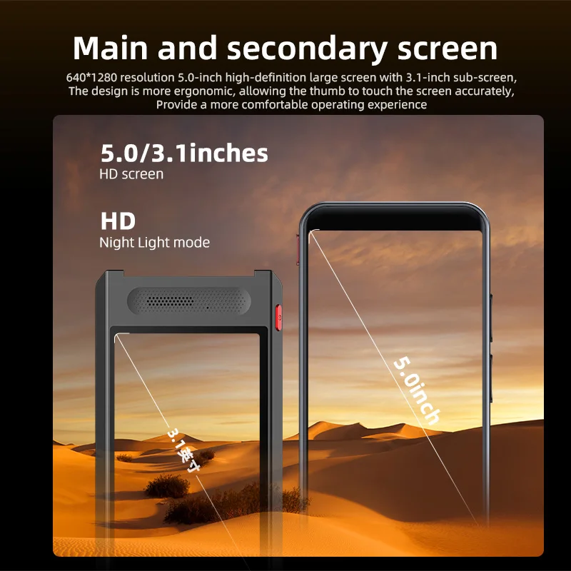 VORMOR A100 Latest Instant Voice Translator Smart Dual Screen AI Translator Online 150 Languages Translation Device