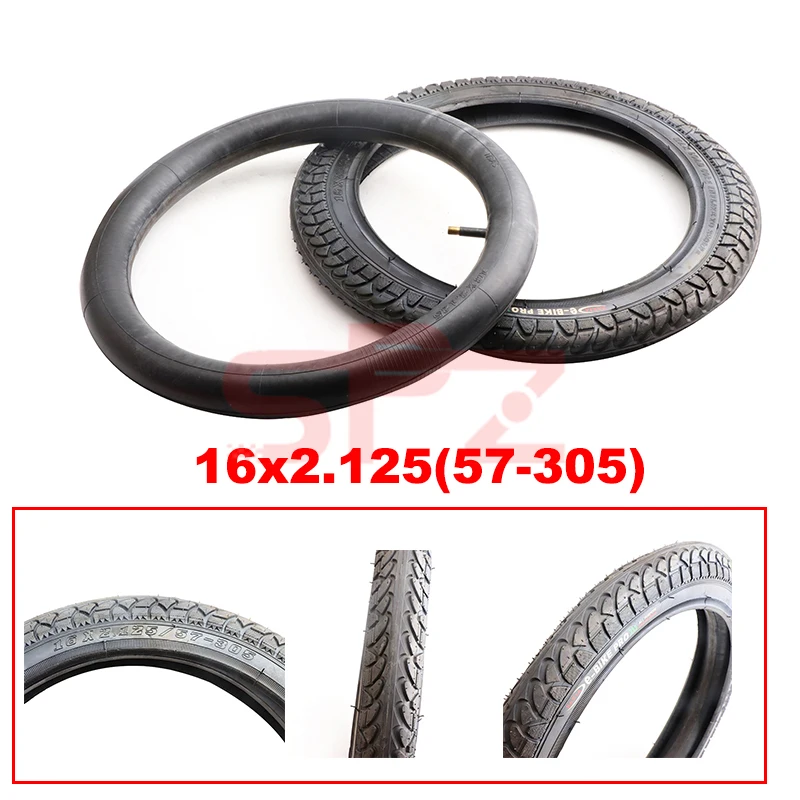 High Quality for Electric Bicycle Tire Bicycle Tire Electric Vehicle 16 Inch Tire 16x2.125 (50-305)