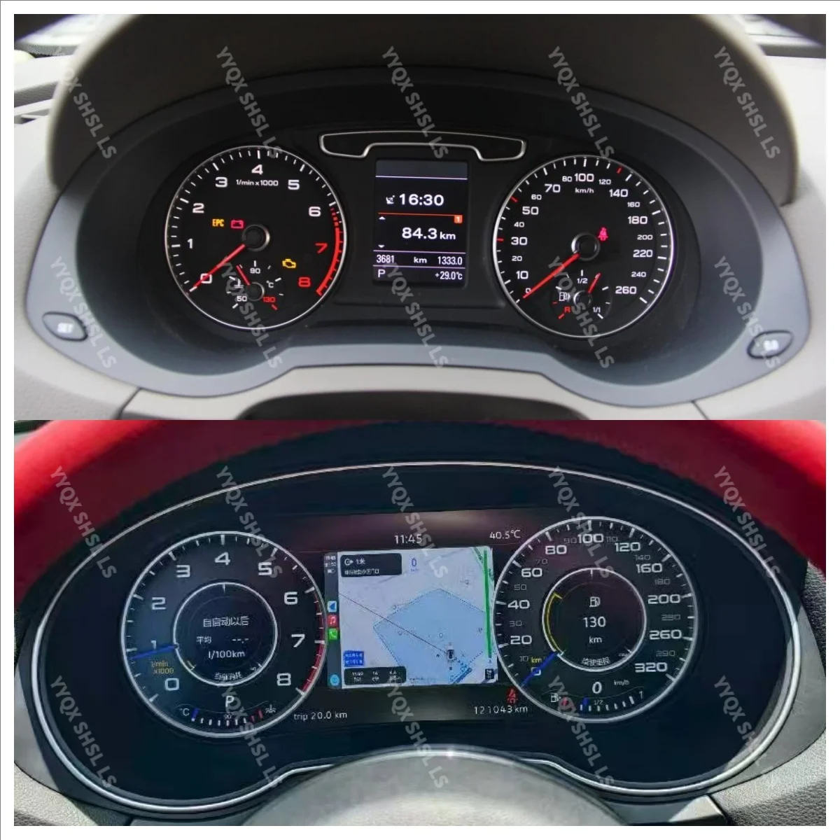 

Newest Product Car LCD Digital Cluster For Audi Q3 2012-2018 Dashboard Virtual Cockpit Instrument Auto Speed Meter Ai Screen