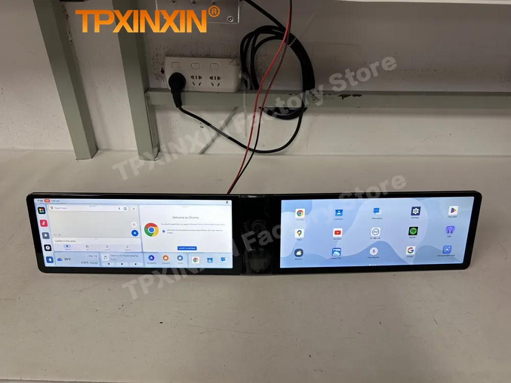 Dual Screen Interaction Android Auto For Toyota Prado 2010~2020 Multimedia GPS Navigation Car Radio Stereo Receiver Head Unit