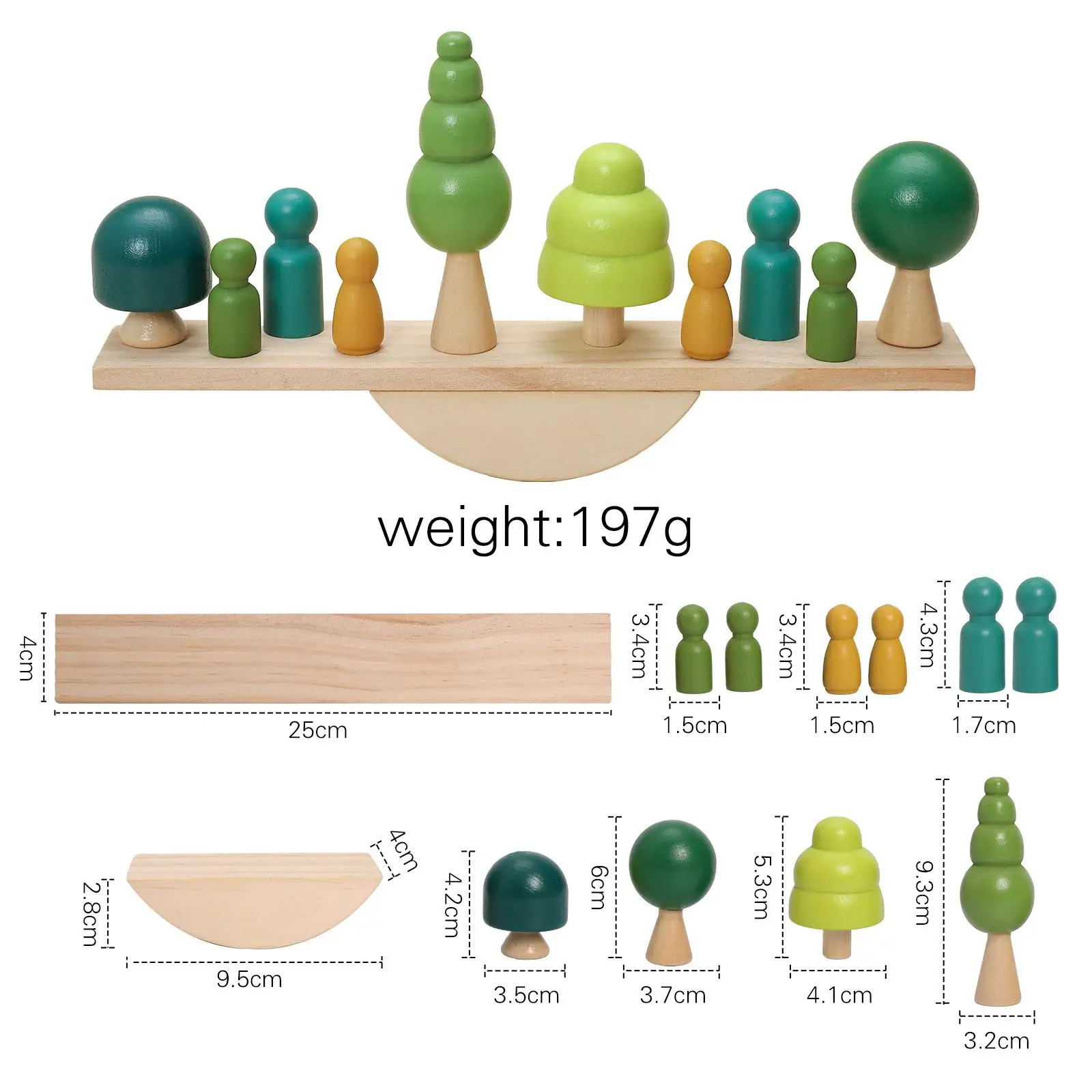 Wooden Balance Scale Toy Activity Puzzles Training Skill Motors Early