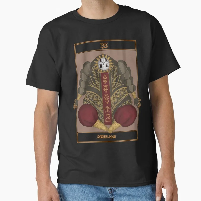 

2025 Retro Sci Fi RPG Game Clair Obscur: Expedition 33 tarot card Gift clothing Adult T-shirt large size Tops S-6xl
