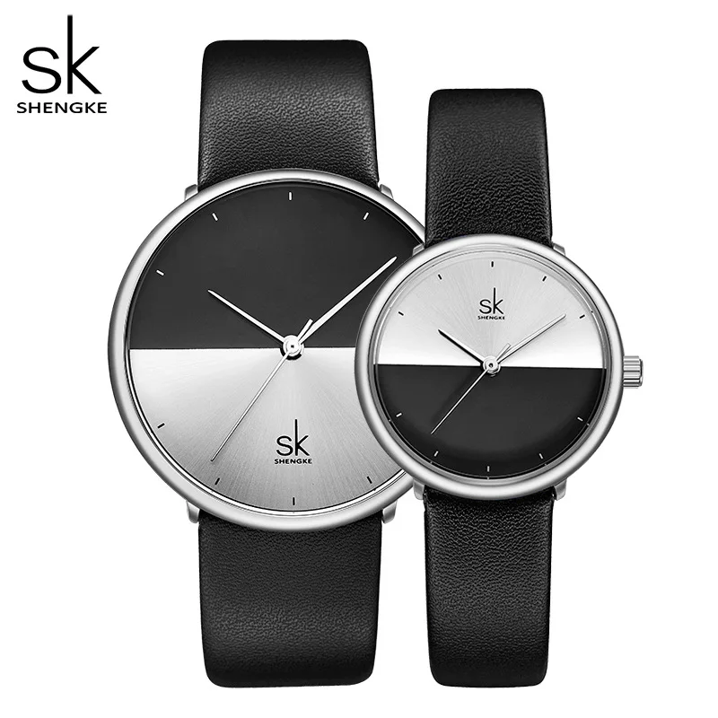 

New Leather Strap Watches, Men'S And Women'S Couple Watches, Stylish Minimalist Quartz Wristwatches, Unique Timepieces.