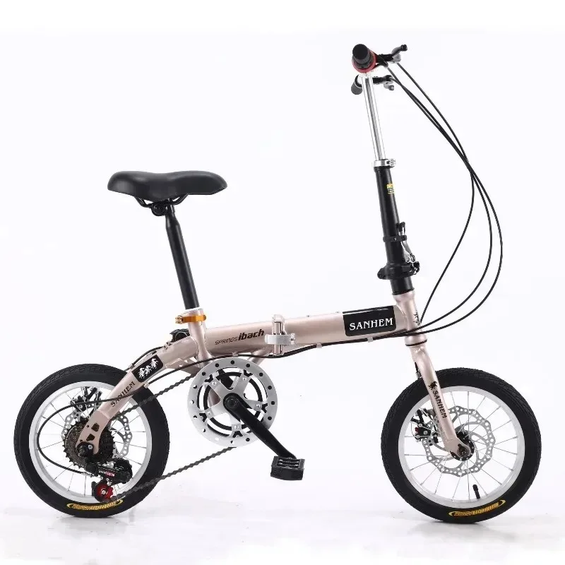Commuters & Students Bike Bicycle Folding Bike Adults Folding Bike Lightweight Portable Bicycle with Disc Brakes for Urban