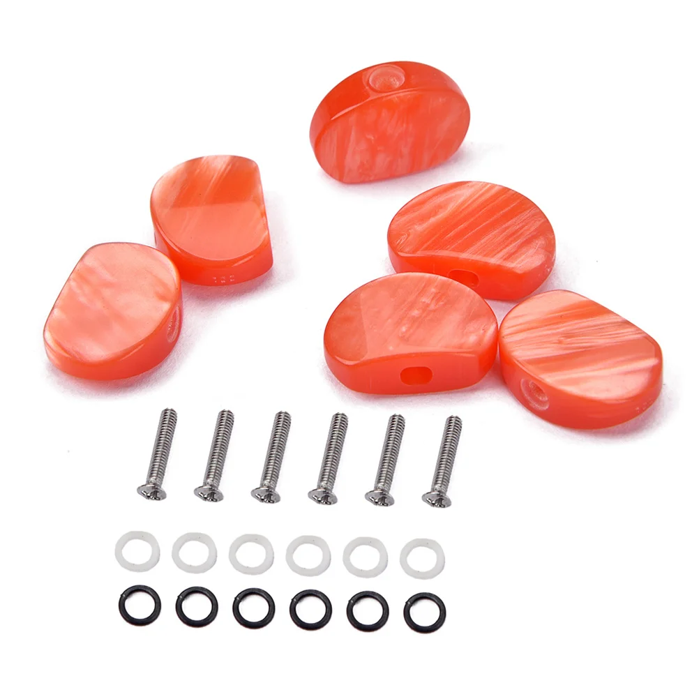 

6Pcs Guitar Tuners Machine Heads String Tuning Pegs Acrylic Buttons for Classical Guitar 22.5mm Gc805 Tuning Pegs
