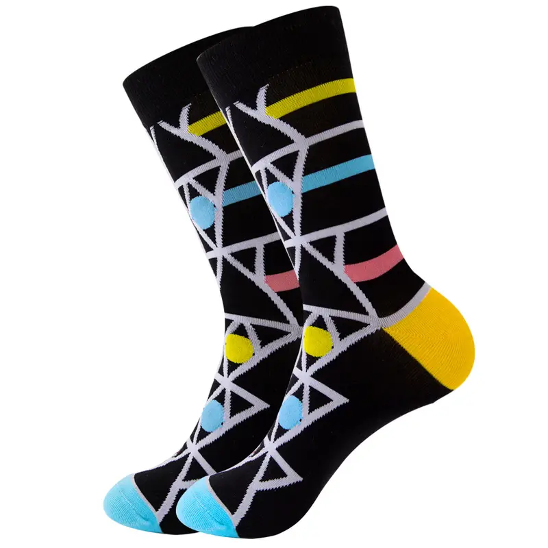 1 Pair New Happy Mens Socks Women Novelty Cartoon Sock Combed Cotton Funny Men's Big Size Crew Hip Hop Thick Long Socks - Image 47