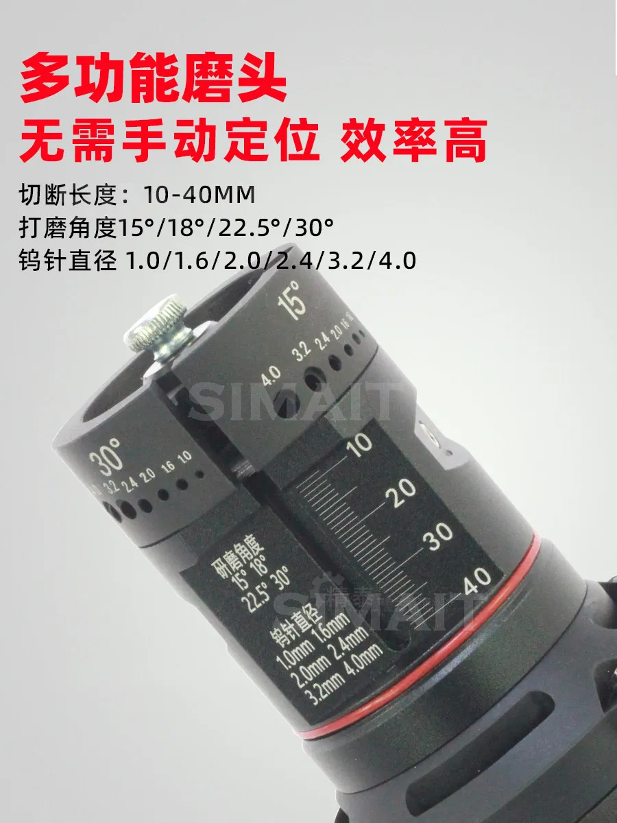 CA1010T Handheld TIG Tungsten Electrode Sharpener, Portable Welding Needle Rod Grinder High Speed Grinding Machine