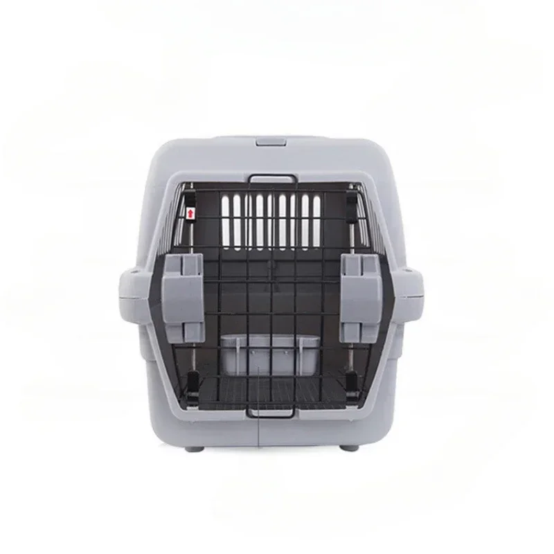 Pet Air Box Air Transport Pet Cage When Traveling Portable Plastic Air Shipping Box for Large Dogs  Portable Travel Carrier