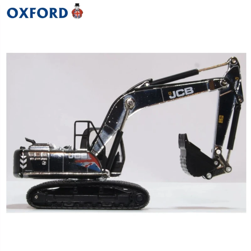 دييكاست أكسفورد 1:76 مقياس أكسفورد JCB حفارة زاحفة لودر أطفال بالريموت كنترول سبيكة سيارة نموذج تحصيل لعبة هدية تذكارية العرض