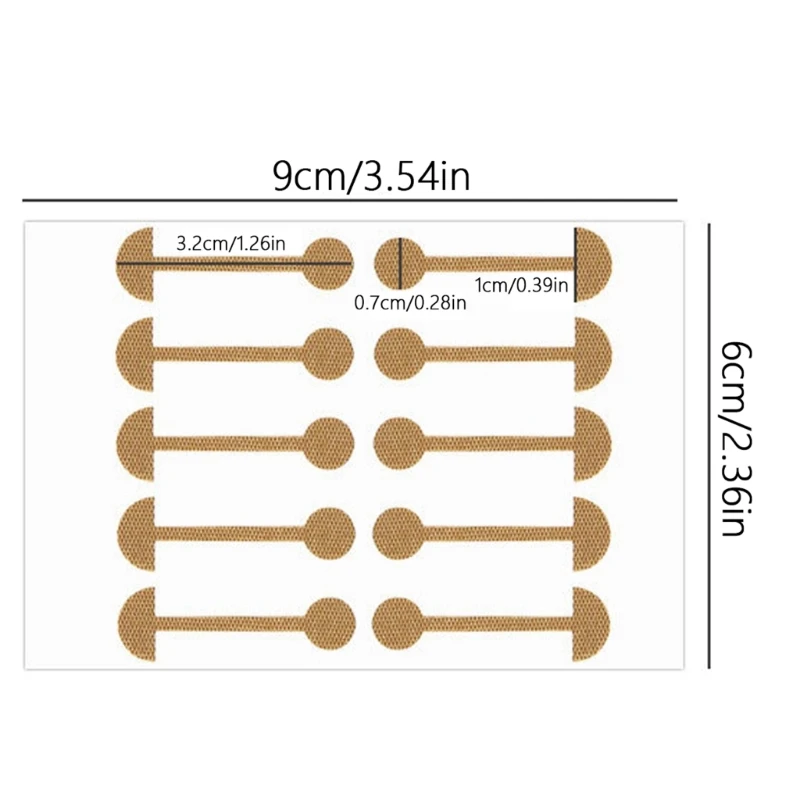 10 Pcs Nasal Wing Patches Self-Adhesive Nasal Stickers Double Eyelid Stickers Nose Shrink Stickers Narrow Nasal Sticker