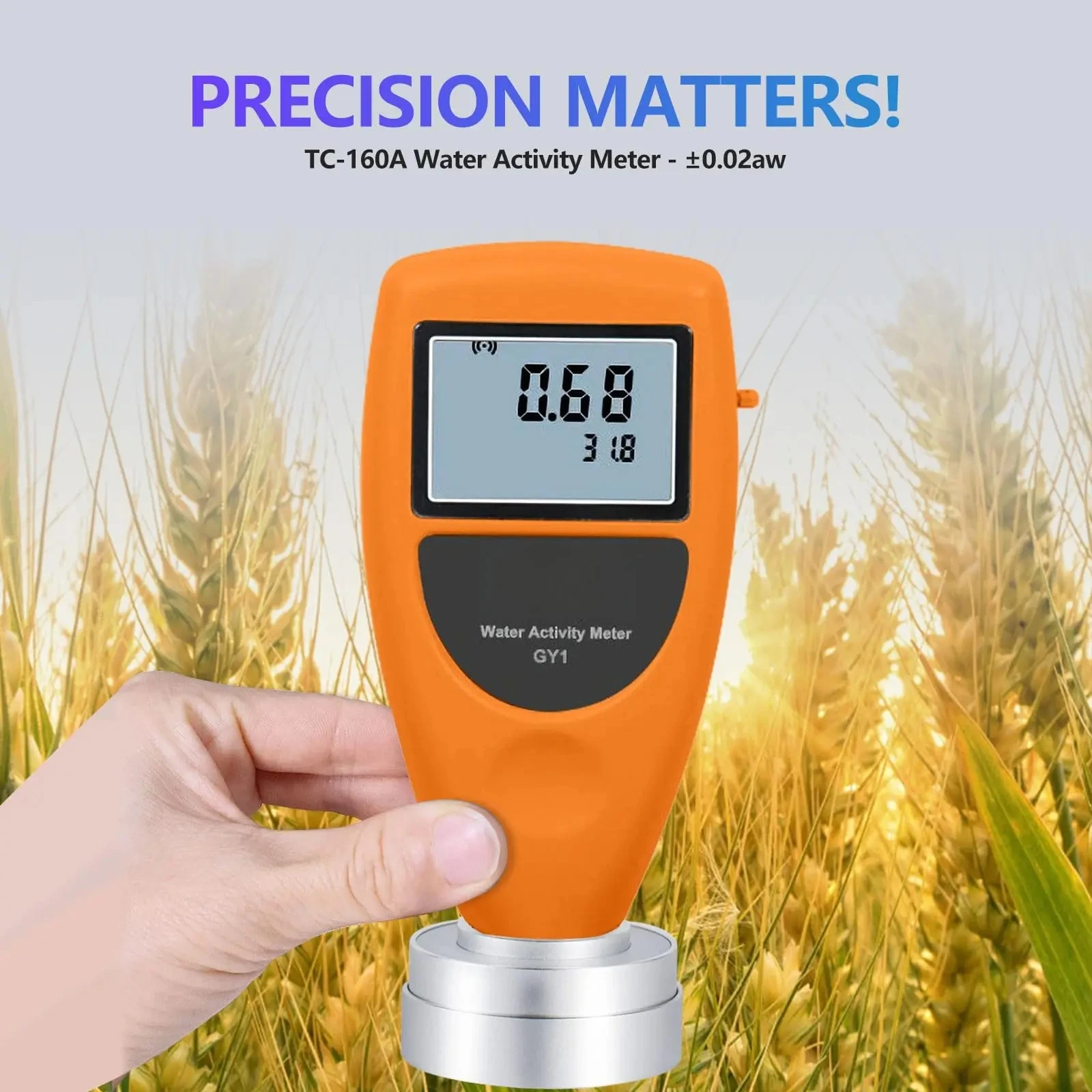 Digital Water Activity Meter Food Water Activity Tester Precision 0aw~1.0aw Optional Bluetooth Food Grain Water Activity Meter view 2