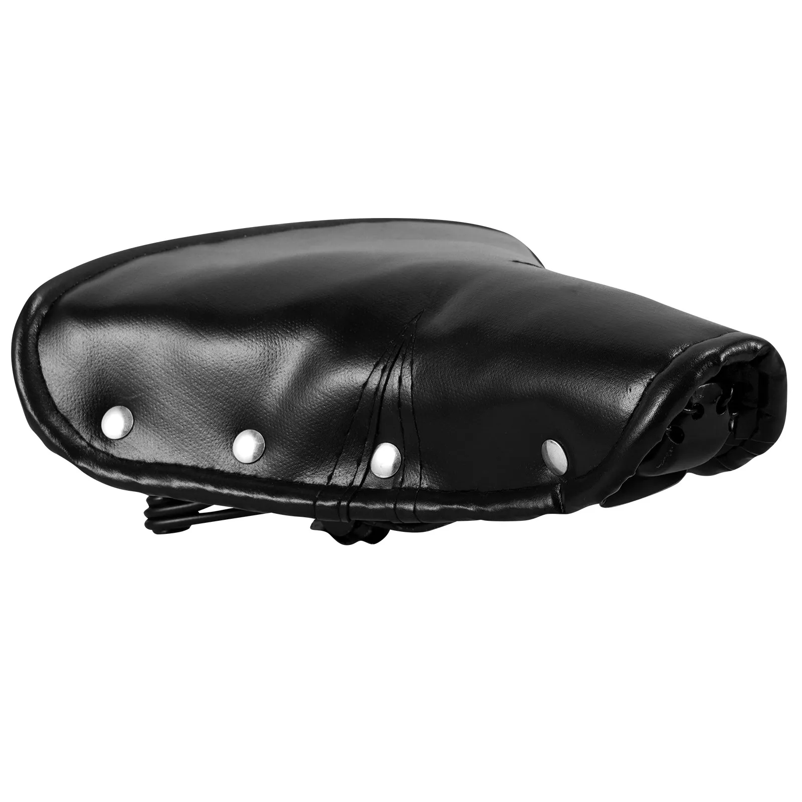 

Outdoor Vintage PU Bike Saddle Wide Aluminium Alloy Shock Absorbing Comfortable Seat Cushion for Vintage Bicycle Riding