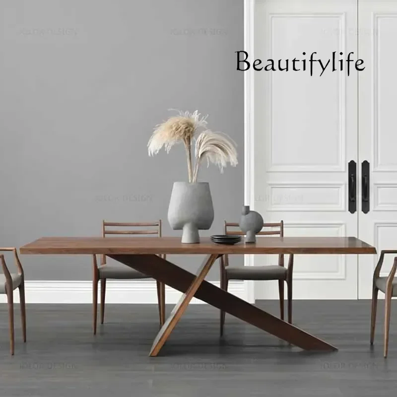 

yj9 Nordic Floor Dining Table Kitchen Party Style Living Room Dining Table Coffee Rectangular Big Tavoli Da Pranzo Home Furnitur