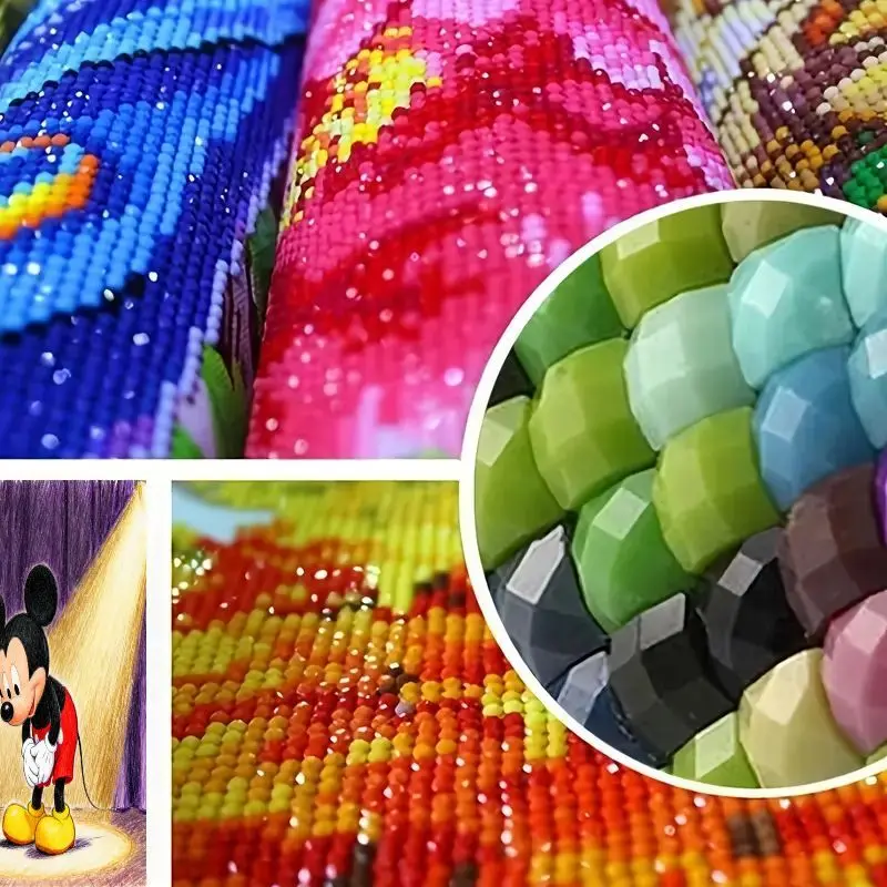 1 шт. 5D DIY полный дрель набор для алмазной живописи, классический мультфильм Микки Маус, повязка на сцене под точечным дизайном, расслабляющее ремесло