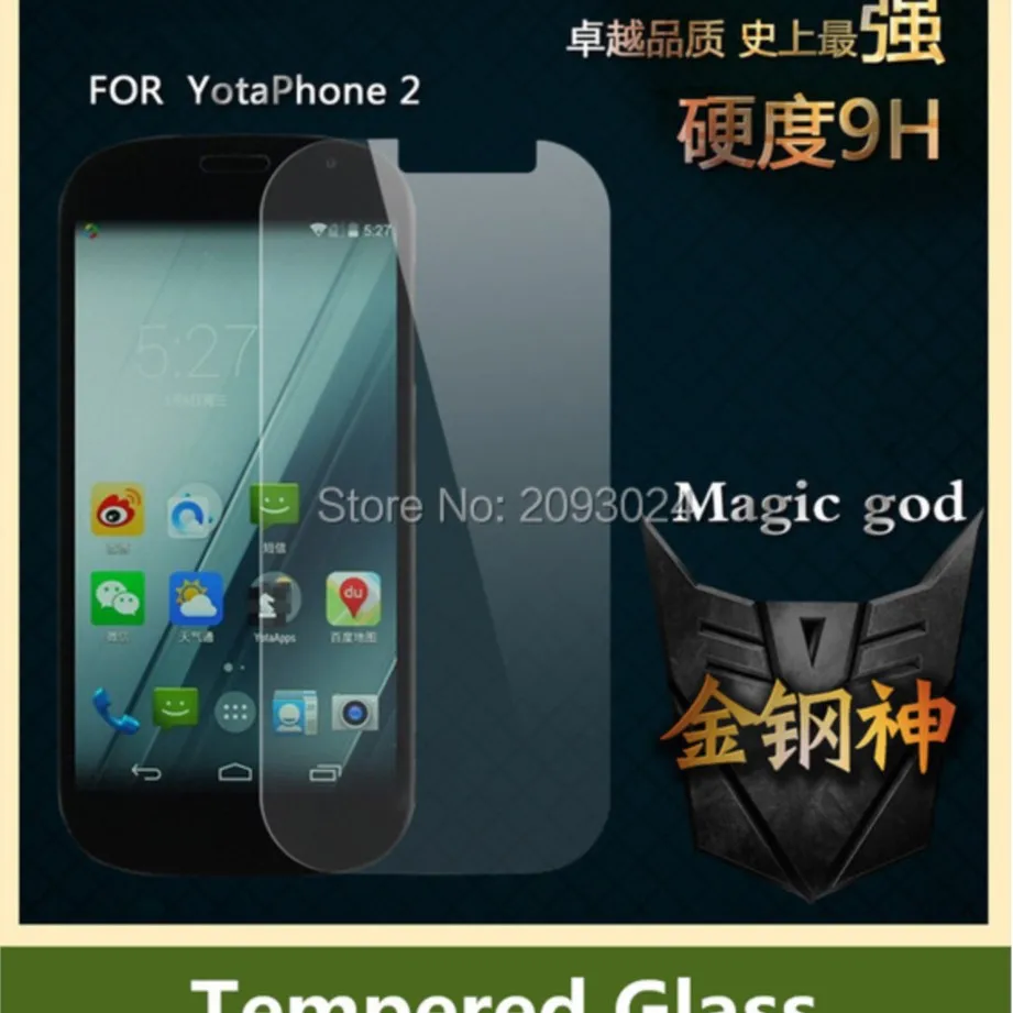 for yota yotaphone 2 tempered glass screen protector front saver 0.3mm 2.5d 9h protective film guard pelicula de vidro