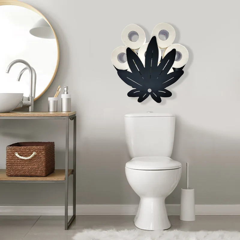 Imagem -02 - Cacto Forma Rolo Toilet Paper Holder Rack de Armazenamento de Tecido Metal Ferro Artesanato Suporte do Banheiro Casa Decoração Decorativa