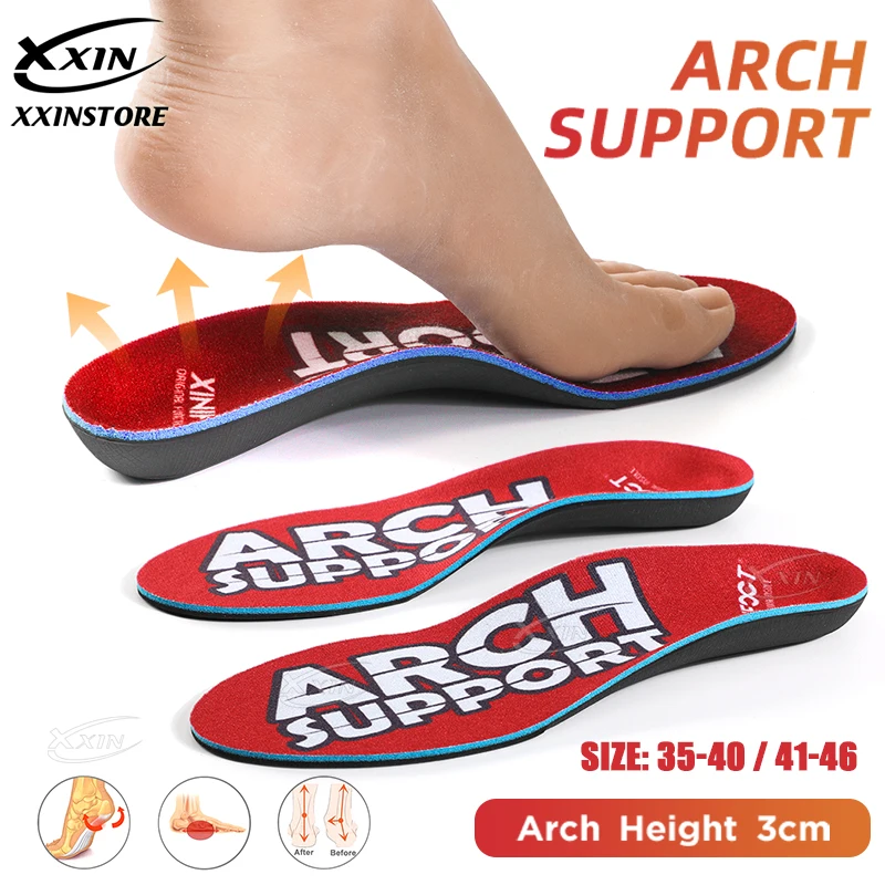 【Xxin】Arch Support Insole Orthopedic Insole Men Women Sport Shoe Insert Flat Foot Shoe Pad Size35-46