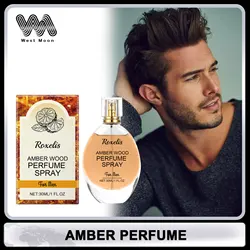 Amber Perfume Lasting Charming Fragrance Bring Confident Scent Natural Dating Warm Fragrance Pheromone Portable Body Scent Gift