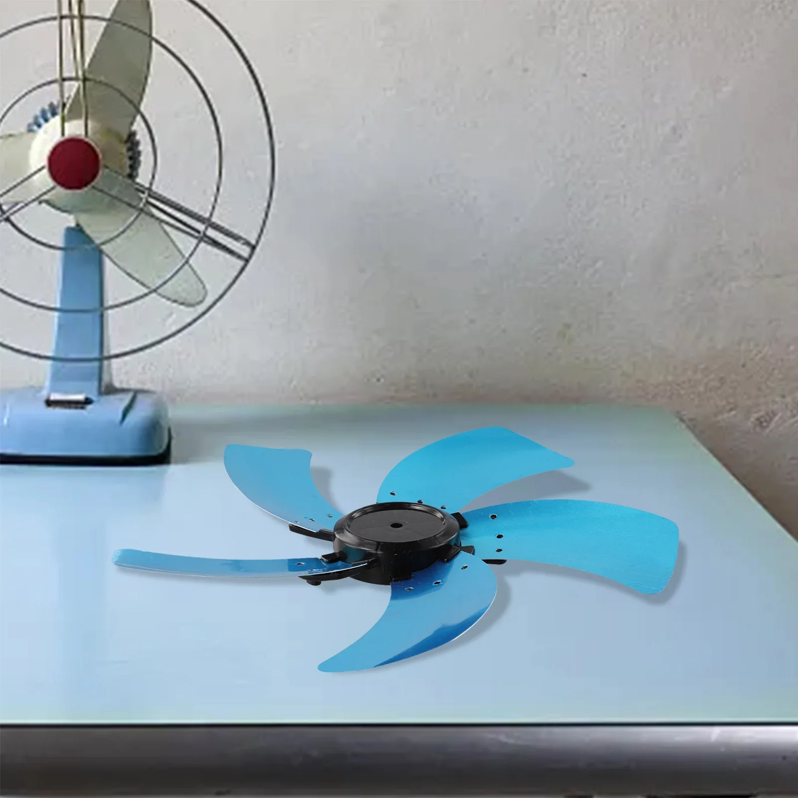 Aluminum Five Blade Fan High Temperature Resistance Fan Blade Bracket Fan Blades Desk Disassemble Fan Inch Base Product Bracket
