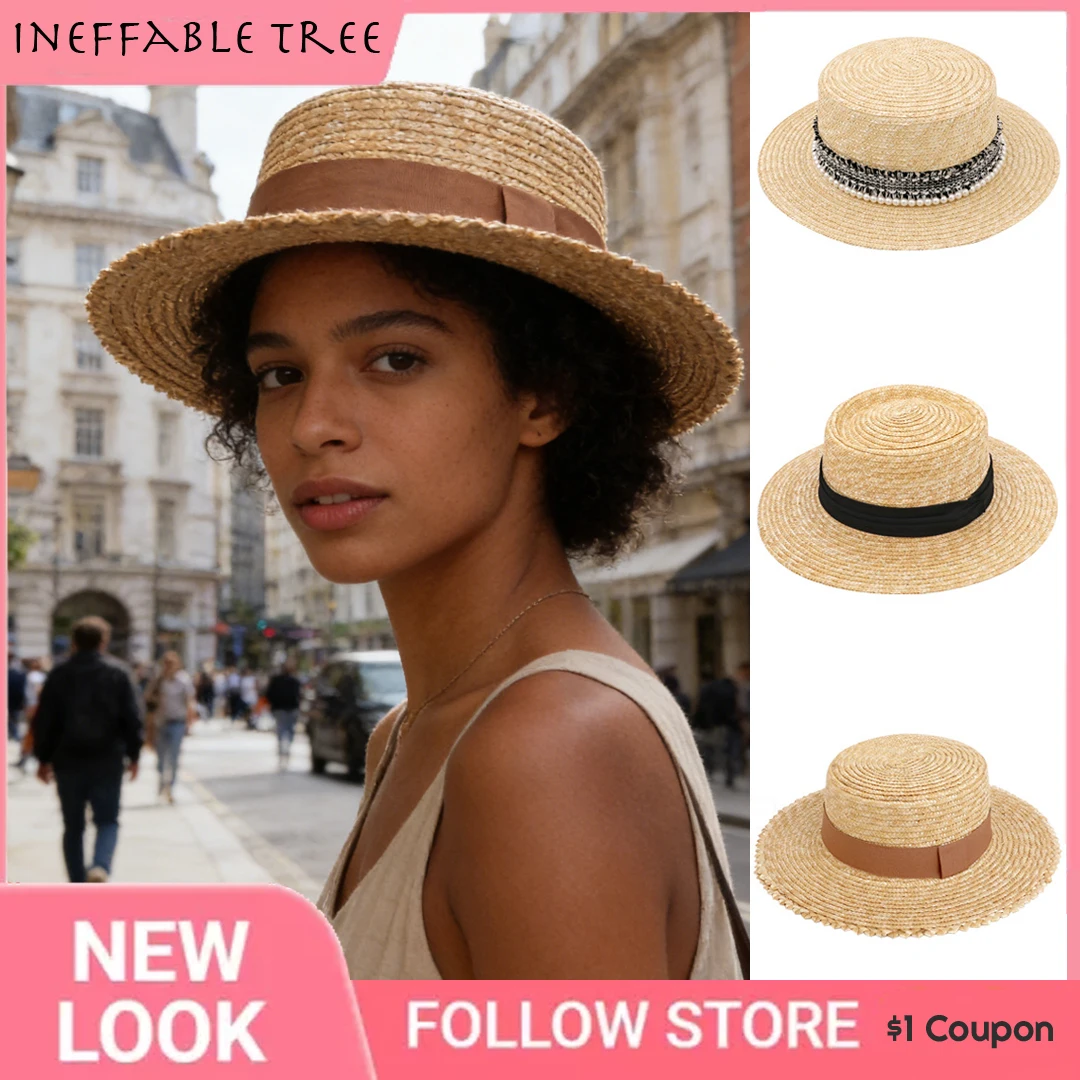 5/7/9/10cm Brim Women UPF50+ Wide Brim Summer Straw Sun Hats for Women Foldable Lightweight UV Protection Beach Outdoor  Chapeau
