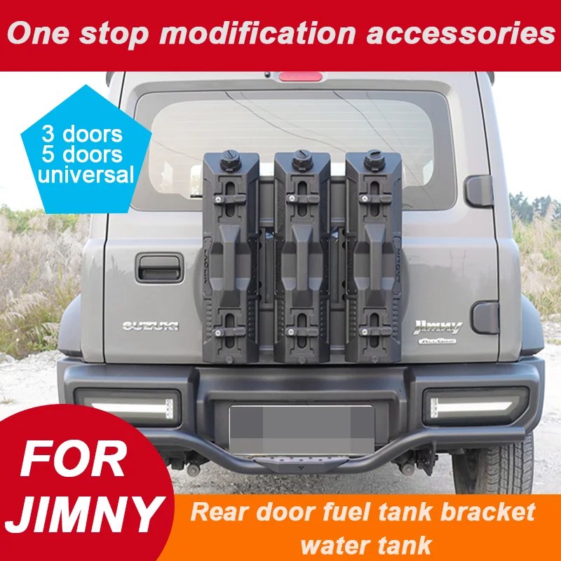 

For Suzuki Jimny 2019 -2025 JB64 JB74 3 door 5 door version 6.5L rear door fuel tank rear hanging water tank decoration