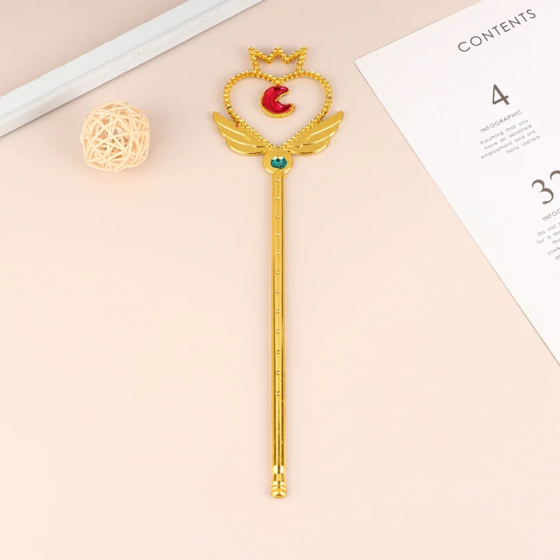 1Pc Girls Princess Crown Magic Wand Bridal Crown Crystal Diamond Fairy Wand For Kids Party Magic Wand Girls DIY Decoration